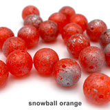 Spirit River UV2 Fusion Egg Beads - Snowball Orange