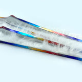 Hareline Bling Rabbit Strips - White / Holo Rainbow