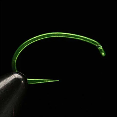 Daiichi 1924 Barbless Heavy Scud Hook (Matte Green)