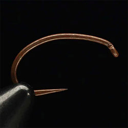 Daiichi 1925 Heavy Barbless Scud Hook - Matte Brown