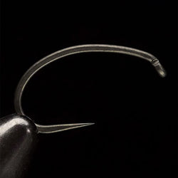 Daiichi 1929 Heavy Barbless Scud Hook - Matte Black