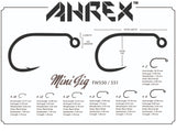 Ahrex FW551 Mini Jig Barbless Hook