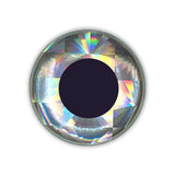 3D Fish Eyes - Holographic Silver
