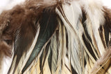 Hareline Badger Saddle Hackle - Natural Badger