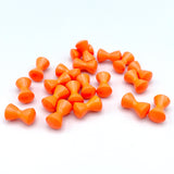 Hareline Brass Eyes - Fluorescent Orange