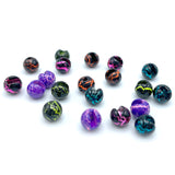 Hareline Crackle Slotted Tungsten Beads