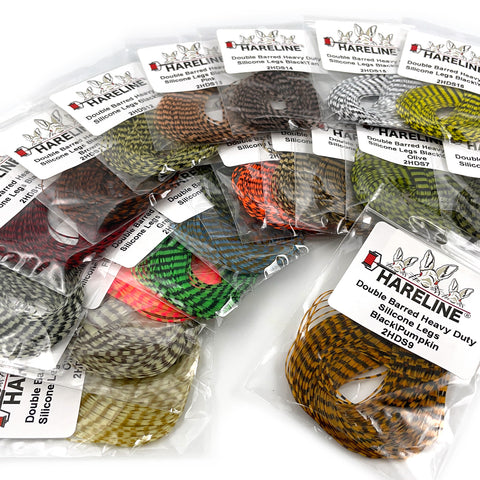 Hareline Double Barred Heavy Duty Silicone Legs