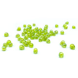 Hareline Hump Back Glass Beads - Caddis Green