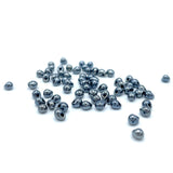 Hareline Hump Back Glass Beads - Gray