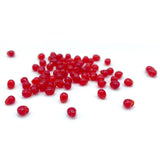 Hareline Hump Back Glass Beads - Red