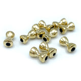 Hareline Tungsten Eyes with Pupil - Gold