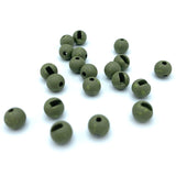 Mottled Tactical Slotted Tungsten Beads - Olive