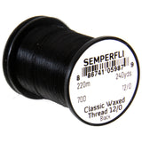 Semperfli Classic Waxed Thread 12/0 - Black