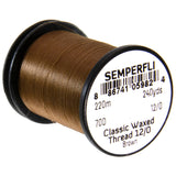 Semperfli Classic Waxed Thread 12/0 - Brown