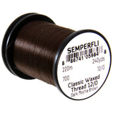 Semperfli Classic Waxed Thread 12/0 - Dark Mocha Brown
