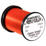 Semperfli Classic Waxed Thread 12/0 - Hot Orange