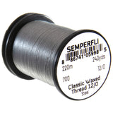Semperfli Classic Waxed Thread 12/0 - Steel