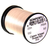 Semperfli Classic Waxed Thread 8/0 - Beige
