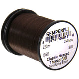 Semperfli Classic Waxed Thread 8/0 - Dark Mocha Brown