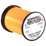 Semperfli Classic Waxed Thread 8/0 - Fluorescent Orange