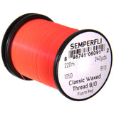 Semperfli Classic Waxed Thread 8/0 - Fluorescent Red
