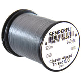 Semperfli Classic Waxed Thread 8/0 - Gray