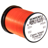 Semperfli Classic Waxed Thread 8/0 - Hot Orange