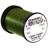 Semperfli Classic Waxed Thread 8/0 - Medium Olive