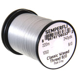 Semperfli Classic Waxed Thread 8/0 - Pale Gray