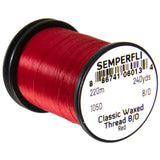 Semperfli Classic Waxed Thread 8/0 - Red