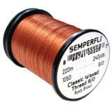 Semperfli Classic Waxed Thread 8/0 - Rusty Brown
