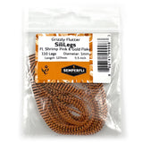 Semperfli Grizzly Flutter SiliLegs - Fluorescent Shrimp Pink & Gold Flake