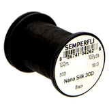 Semperfli Nano Silk Thread 18/0 - Black
