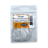 Semperfli SiliLegs - Silver & White Barred