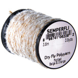 Semperfli Dry Fly Poly Yarn - Mottled Beige & orange
