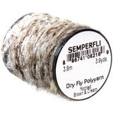 Semperfli Dry Fly Poly Yarn - Mottled Brown & Cream