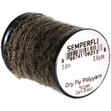 Semperfli Dry Fly Poly Yarn - Mottled Dark Brown