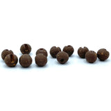 Firehole Stones (Slotted Speckled Tungsten Beads) - Espresso