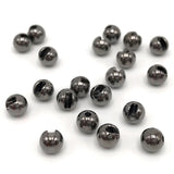 Hareline Slotted Tungsten Beads - Black