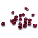 Hareline Slotted Tungsten Beads - Blood Red
