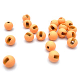 Hareline Slotted Tungsten Beads - Fluorescent Peach