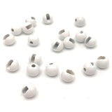Hareline Slotted Tungsten Beads - Fluorescent White