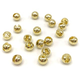 Hareline Slotted Tungsten Beads - Gold