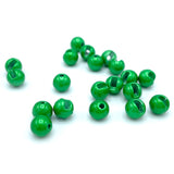 Hareline Slotted Tungsten Beads - Iridescent Green