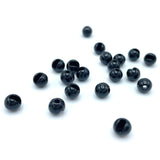 Hareline Slotted Tungsten Beads - Jet Black