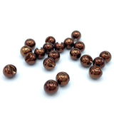 Hareline Slotted Tungsten Beads - Metallic Brown