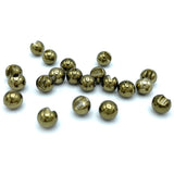 Hareline Slotted Tungsten Beads - Metallic Olive