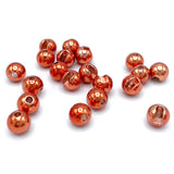 Hareline Slotted Tungsten Beads - Metallic Orange