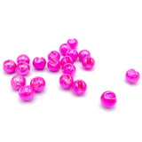 Hareline Slotted Tungsten Beads - Metallic Pink