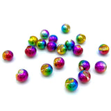 Hareline Slotted Tungsten Beads - Rainbow